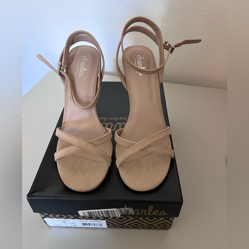 Charles by Charles David Rome heels. Tan. New never worn. Size 9.